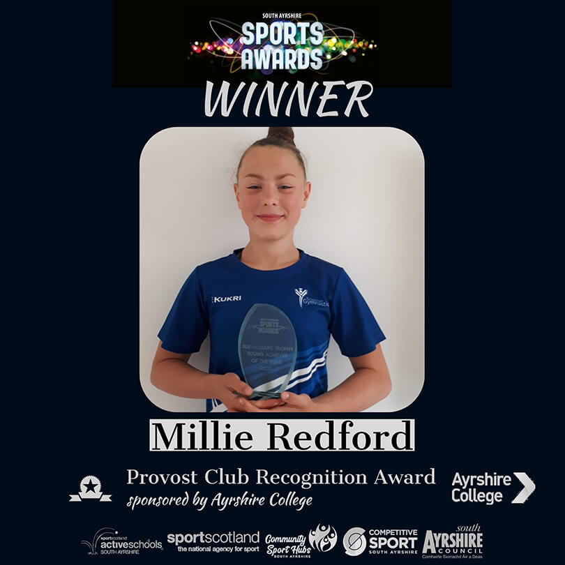 Sports Award Winner 2020 Millie Redford